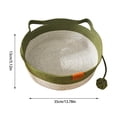 thumbnail image 3 of Hearth & Gear Cat Woven Cat Bed Rope Weaving Pet Handwoven Breathable Durable Natural Rattan Cats Sleeping With Toy Tail For Small & Large Cat & Dog Cedar Bat for Outdoors Large Pet for outside, 3 of 5