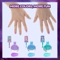thumbnail image 4 of Disney Frozen - Townley Girl Train Case Cosmetic Makeup Set Includes Lip Gloss, Eye Shimmer, Brushes, Nail Polish Accessories & more! for Kid Girls, Ages 3+ perfect for Parties, Sleepovers & Makeovers, 4 of 9