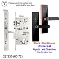 thumbnail image 2 of Electronic Lock Bluetooth Smart Door Lock Fingerprint Lock Password IC Card Key For Smart Home ,Integrated Smart Home, 2 of 5