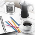thumbnail image 5 of Electric Pencil Sharpener, Children's Automatic Pencil Sharpener, Professional 2-Hole Pencil Sharpener for Thick Colored Pencils, Large Pencils and Th, 5 of 5