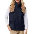 thumbnail image 1 of Wensltd Veste Athlétique Sans Manches pour Femmes à Manches Longues, Légère, d'Entraînement, Manteau Léger avec Poches, 1 of 6