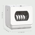 thumbnail image 2 of CoSoTower Portable Dishwasher, Counter Dishwasher with 4 Place Settings, 5 Washing Programs, Air-Dry Function, 6L Water Tank, 2 of 7