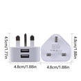 thumbnail image 2 of 1A UK Standard USB Travel Charger Adapter With Three Ports For Mobile Phones, 2 of 5
