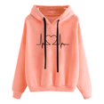 thumbnail image 1 of XZNGL Womens Autumn Winter Hoodie Sweatshirt Pullover Tops Long Sleeved Comfortable, 1 of 8