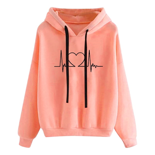 XZNGL Womens Autumn Winter Hoodie Sweatshirt Pullover Tops Long Sleeved Comfortable