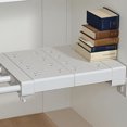 thumbnail image 1 of Expandable Wardrobe Dividers Adjustable Shelf Organizer, Heavy Duty Steel Cabinet Dividers Tension Mount No Tools Installation, Space Saving Storage Solution for Closet Pantry Kitchen with, 1 of 7