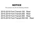 thumbnail image 2 of CMX Rear Ceramic Disc Brake Pads CMX-D1775 for Car 2015-2019 Ford Transit-250 Transit-150 Transit-350 HD, 2 of 9