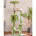 thumbnail image 2 of Cat Tree with Large Hammock MultiLevel Cat Tower for Indoor Cats Cat Condo with SisalCove Scratching Posts and Top Perch Smoky MPJG, 2 of 7