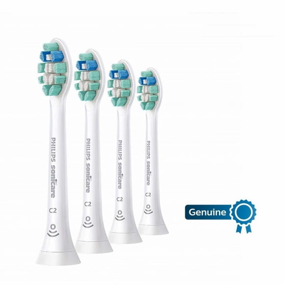 Philips Sonicare C2 Optimized Plaque Control Hx9023/65 Replacement Brush Head C2 White 4-piece
