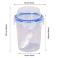 thumbnail image 3 of Multifunctional Travel Food Jar With Leakproof Lid And Included Utensils For Yogurt Parfait Cereal Oats And Fresh Fruit, 3 of 9