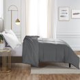 thumbnail image 3 of Nestl All Season Goose Down Alternative Comforter, Queen/Full, Gray, 3 of 6