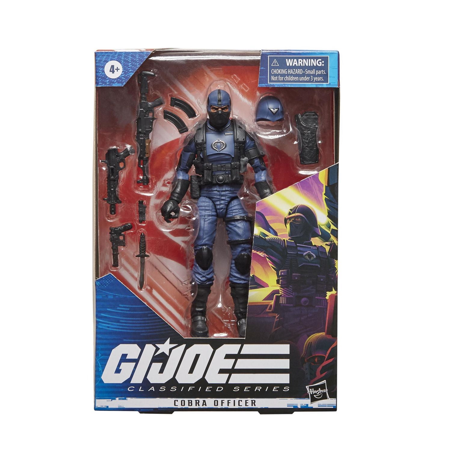 G.I. Joe Classified Series, figurine officier Cobra 37 de collection, accessoires multiples, emballage spécial