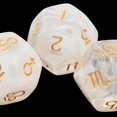 thumbnail image 4 of 3 Pcs dés Acryliques Astrologiques Constellation dés pour Cadeaux de Jeu de Rôle Style E, 4 of 8