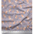 thumbnail image 1 of Soimoi Rayon Fabric Leaves,Tree Stump & Squirrel Animal Fabric Prints By Yard 42 Inch Wide, 1 of 1