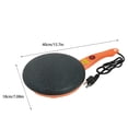 thumbnail image 4 of pitrice Crepe Maker Metal Non-Stick Pancake Pan Household Electric Griddle with Handle Hook US Plug, Orange, 4 of 6