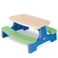 thumbnail image 3 of Little Tikes Easy Store Picnic Table with Umbrella - Blue\Green, 3 of 4