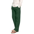 thumbnail image 2 of Men's Loose Plus Cotton Linen Summer Breathable Casual Cropped Pants Solid Drawstring Sweatpants Joggers, 2 of 5