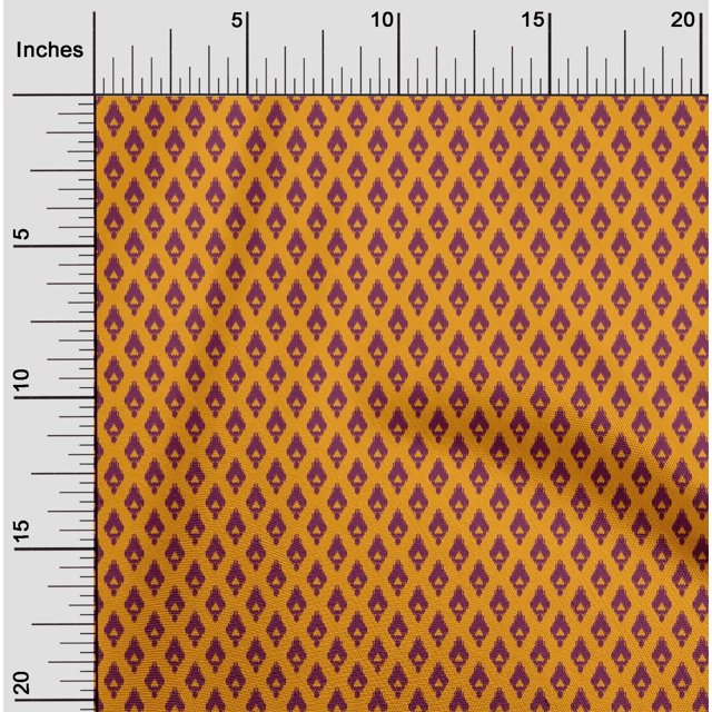 oneOone Viscose Jersey Fabric Argyle Style Ikat Decor Fabric Printed BTY 60 Inch Wide