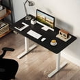 thumbnail image 1 of Costway 48" x 24" Electric Standing Desk with LED Display 2 Memory Height Settings for Home Black+White, 1 of 9