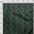 thumbnail image 2 of oneOone Silk Tabby Fabric Chevron Flame Stitch Print Fabric BTY 42 Inch Wide, 2 of 4