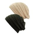 thumbnail image 1 of Tuque Tricotée pour Femmes (Lot de 2), Beige Neuf/olive Neuf, 1 of 1