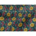 thumbnail image 4 of oneOone Viscose Jersey Fabric Leaves & Floral Block Printed Craft Fabric BTY 60 Inch Wide, 4 of 5