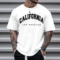 thumbnail image 2 of BOBOGOJP T-Shirts pour Hommes à Manches Courtes T-shirt Graphique (Blanc,G), 2 of 4