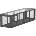thumbnail image 1 of PawHut Outdoor Cat Tunnel, Extendable Pet Enclosure with 3 Doors, Grey, 1 of 10