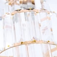 thumbnail image 1 of EGNMCR Chandelier Crystal Ceiling Light Semi Mount Ceiling Lighting Fixture Modern Crystal Ceiling Lamp ceiling fan, 1 of 6