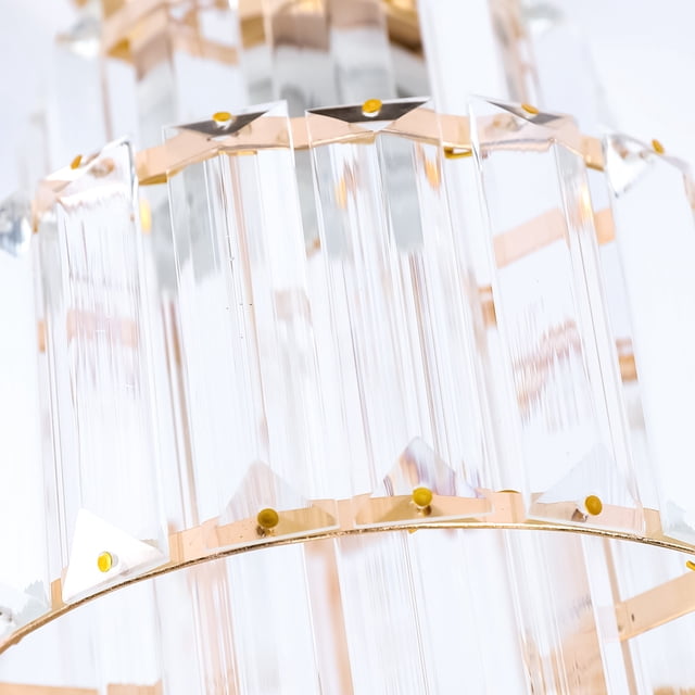 EGNMCR Chandelier Crystal Ceiling Light Semi Mount Ceiling Lighting Fixture Modern Crystal Ceiling Lamp ceiling fan