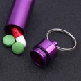 thumbnail image 4 of YAOMOBB Emergency Tablet Storage Box Portable Sealed Jar Keychain with Screw Lid Aluminum Alloy Waterproof Mini Tablet Storage Bottle, 4 of 7