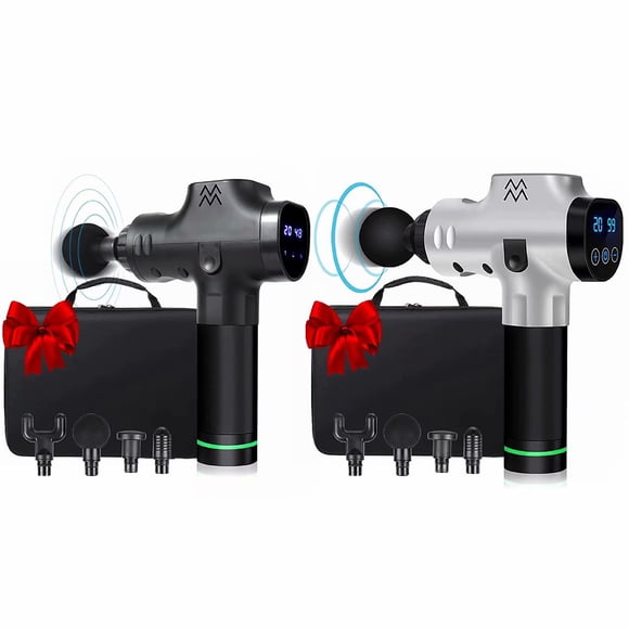 Deep Tissue Percussion Muscle Massage Gun Handheld Neck, Back, Arms, Thighs, Calves|Portable Massaging Gun Xmas Gift for Man Womens(Smart touch screen)