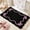 black, variant on Plush Bow Knot Bath Mat Soft Absorbent Non-Slip Bathroom Rug Home Decor