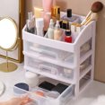 thumbnail image 3 of Drawer Cosmetic Storage Box, Makeup Storage Box 3 Tiered Drawers Space Saving Multifunctional Easy To Clean  for Bathroom for Home, 3 of 7