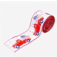 thumbnail image 1 of yulier 4th of July Patriotic Ribbons Stripe Star Wired Ribbon American Flag Ribbon for Independence Day, 1 of 1