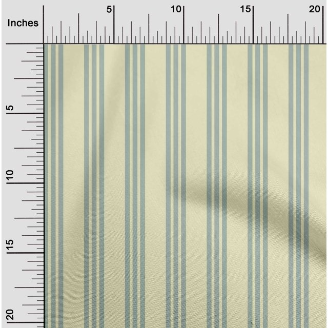 oneOone Cotton Flex Fabric Vertical Stripe Print Sewing Fabric BTY 40 Inch Wide