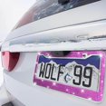 thumbnail image 3 of CHUANK 2PCS Bling Car License Plate Frame  Sparkly Rhinestone Stainless Steel License Plate Cover/Holder  Universal for Most Cars  SUVs  Vehicles with Screw Set  Auto Accessories for Wome, 3 of 10