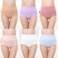 thumbnail image 2 of Plebaso Culottes en Coton Taille Haute pour Femmes, Couvrance Totale, Culottes pour Dames, Multipack, Tailles Régulières et Plus, 2 of 3