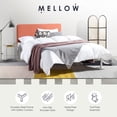 thumbnail image 4 of Mellow KERT Metal and Wood Platform Bed Frame with Upholstered Headboard, King, 4 of 12