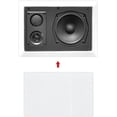 thumbnail image 2 of Pyle Ceiling Wall Mount Enclosed Speaker - 400 Watt Stereo In-wall / In-ceiling 8" Enclosed Full Range Deep Bass Speaker System - 50Hz-20kHz Frequency Response, 4-8 Ohm, Flush Mount, 2 of 4