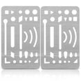 thumbnail image 4 of maskred 2pieces Durable Metal Ruler For Architects Precision Tools For Drawing Drafting Portable Template 1 5Set, 4 of 6