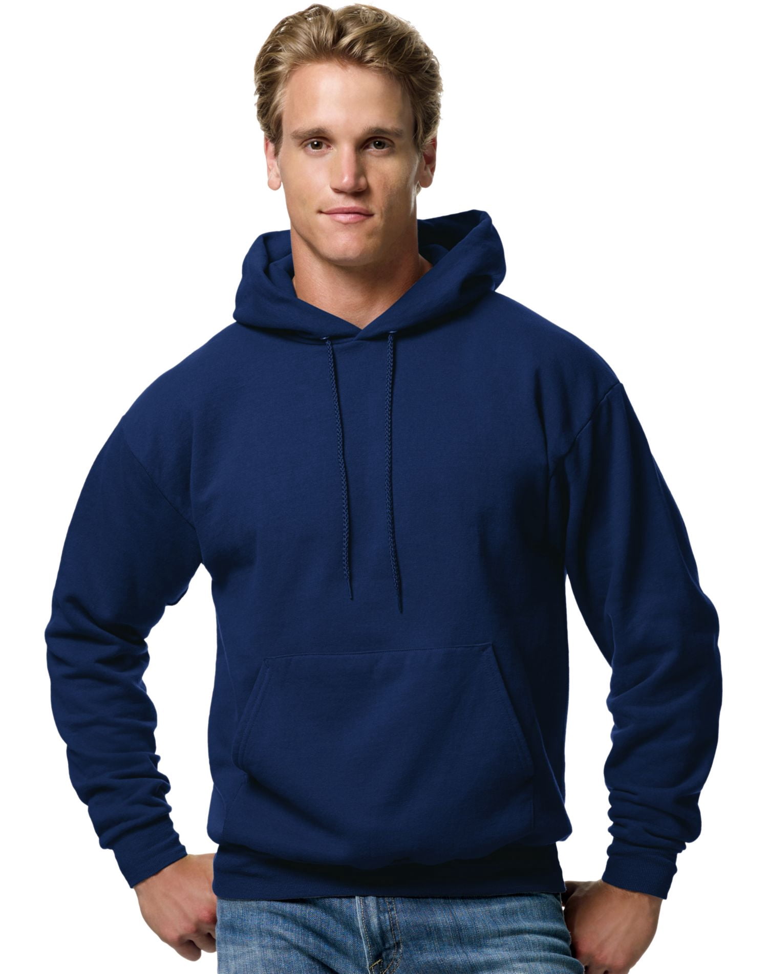 Hanes pour Hommes ComfortBlend EcoSmart Chandail à Capuchon en Molleton, m, Marine