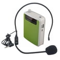 thumbnail image 1 of Graflsoa Amplificateur de Voix Portable Rechargeable avec Microphone Filaire, Support MP3, et Ceinture Réglable pour Enseignement, Chant et Usage Extérieur - Vert, 1 of 6