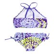 thumbnail image 2 of 2Pcs Kids Girl Tie Dye Bikini Set Fish Scale Ruffle Halter Swimsuit Toddler One Shoulder Bathing Suit Summer Outfits Set, 2 of 6