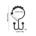 thumbnail image 3 of Apmemiss Clearance Shower Curtain Hooks Rings for Bathroom 12 Pcs Iron, 3 of 6