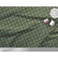 thumbnail image 2 of Soimoi Green Viscose Chiffon Fabric Leaves & Floral Printed Fabric 1 Yard 42 Inch Wide, 2 of 3