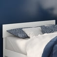 thumbnail image 1 of AFI Boston Solid Wood Full Size Contemporary Headboard in White, 1 of 5