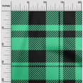 thumbnail image 2 of oneOone Tissu Polyester Spandex Vert Mer Tissu Tartan pour Couture Tissu d'Artisanat Imprimé au Mètre 56 Pouces de Large, 2 of 4