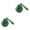 thumbnail image 1 of Decodeary Stylish PU Leather Key Cover for Motorcycle Boyfriend Black Green 2Set, 1 of 6