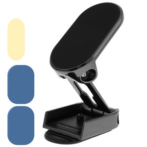 Support magnétique de téléphone de voiture pliant 360° Support de téléphone de voiture réglable rotatif Dashboard Car Phone Bracket